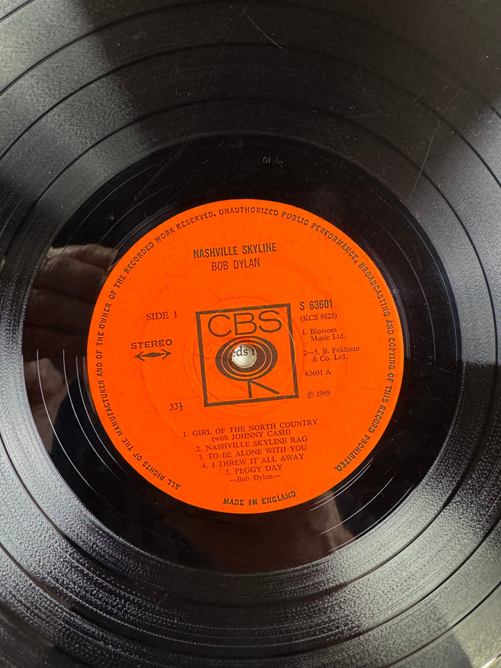 Bob Dylan Nashville Skyline LP Record - Good