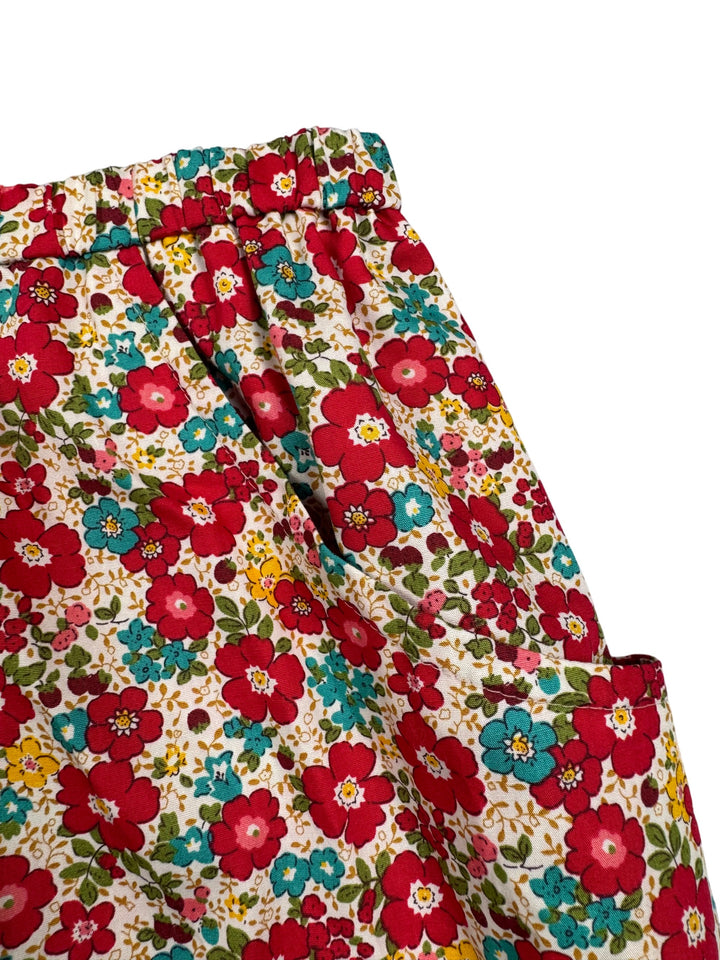 Floral Patterned A-Line Skirt - M
