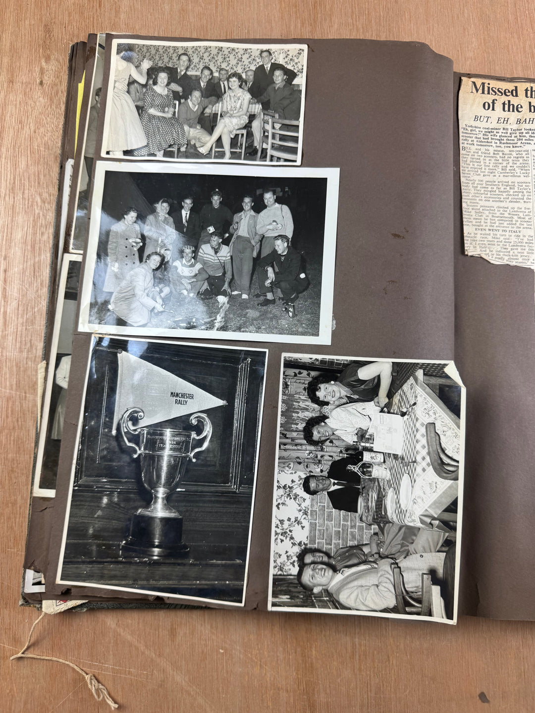Vintage Scooter Archive Scrapbook – Original Photos, Newspaper Cuttings, Posters & Ephemera