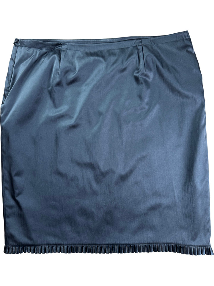 Anna Scholz Black Skirt With Pleated Hem - W42