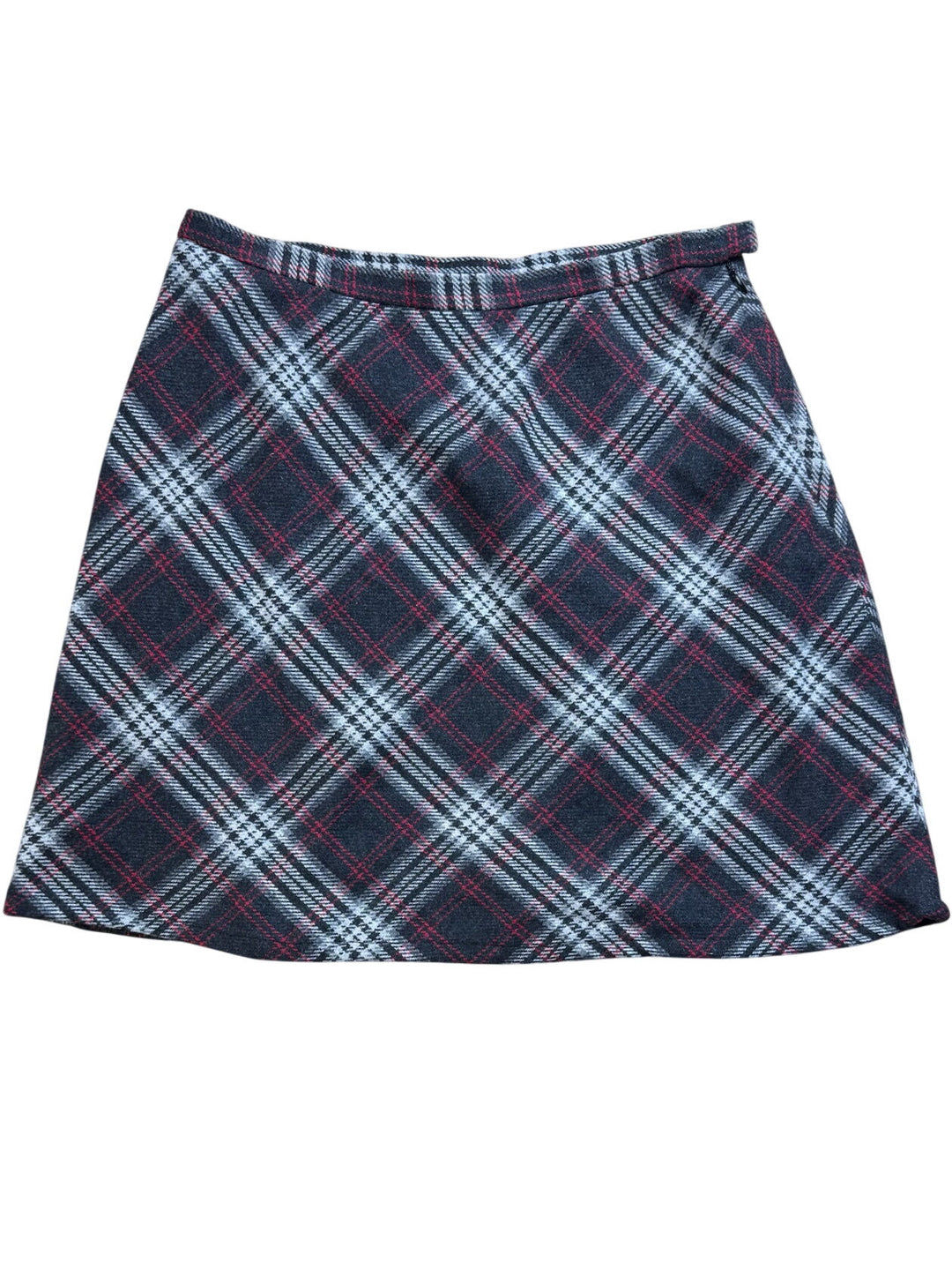 Plaid Knee-Length Skirt