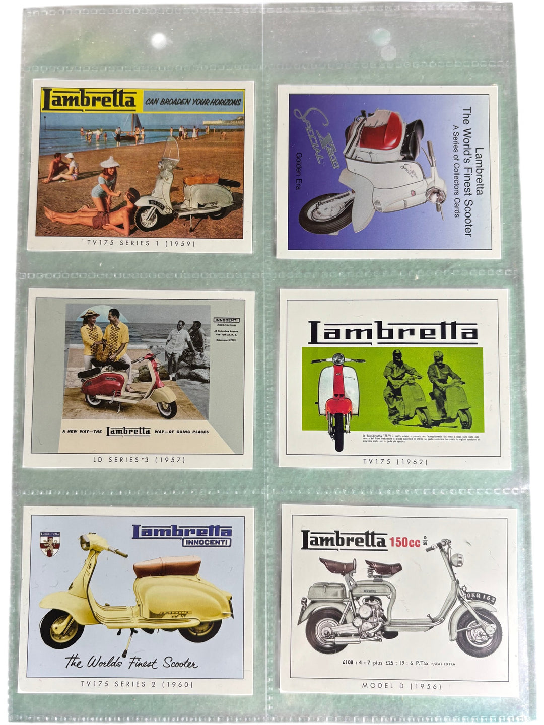 Vespa Lambretta Vintage Scooter Collectors Cards Set - Think Vintage