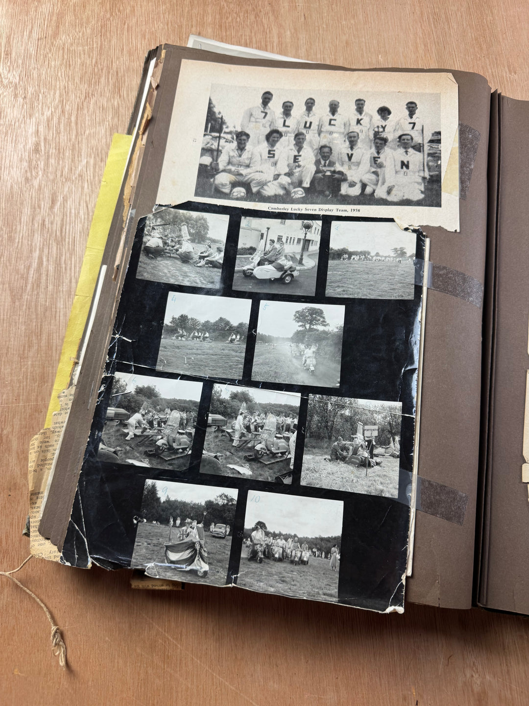 Vintage Scooter Archive Scrapbook – Original Photos, Newspaper Cuttings, Posters & Ephemera