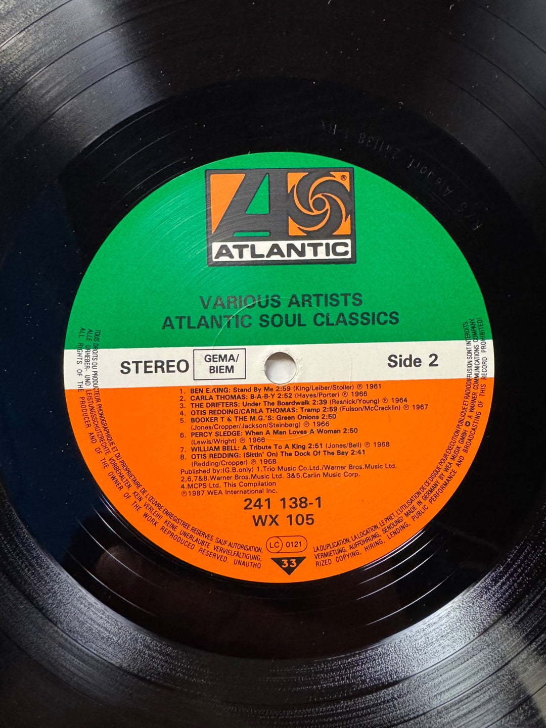Atlantic Soul Classics LP - Near Mint