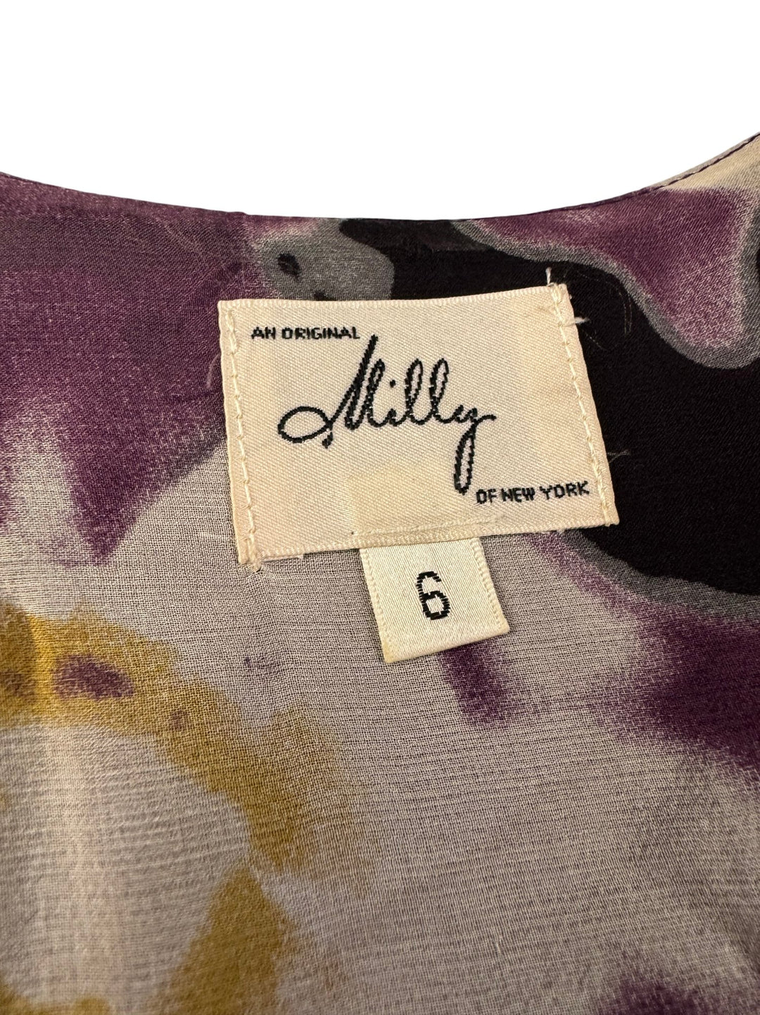 Milly Floral Long Sleeve Dress - S