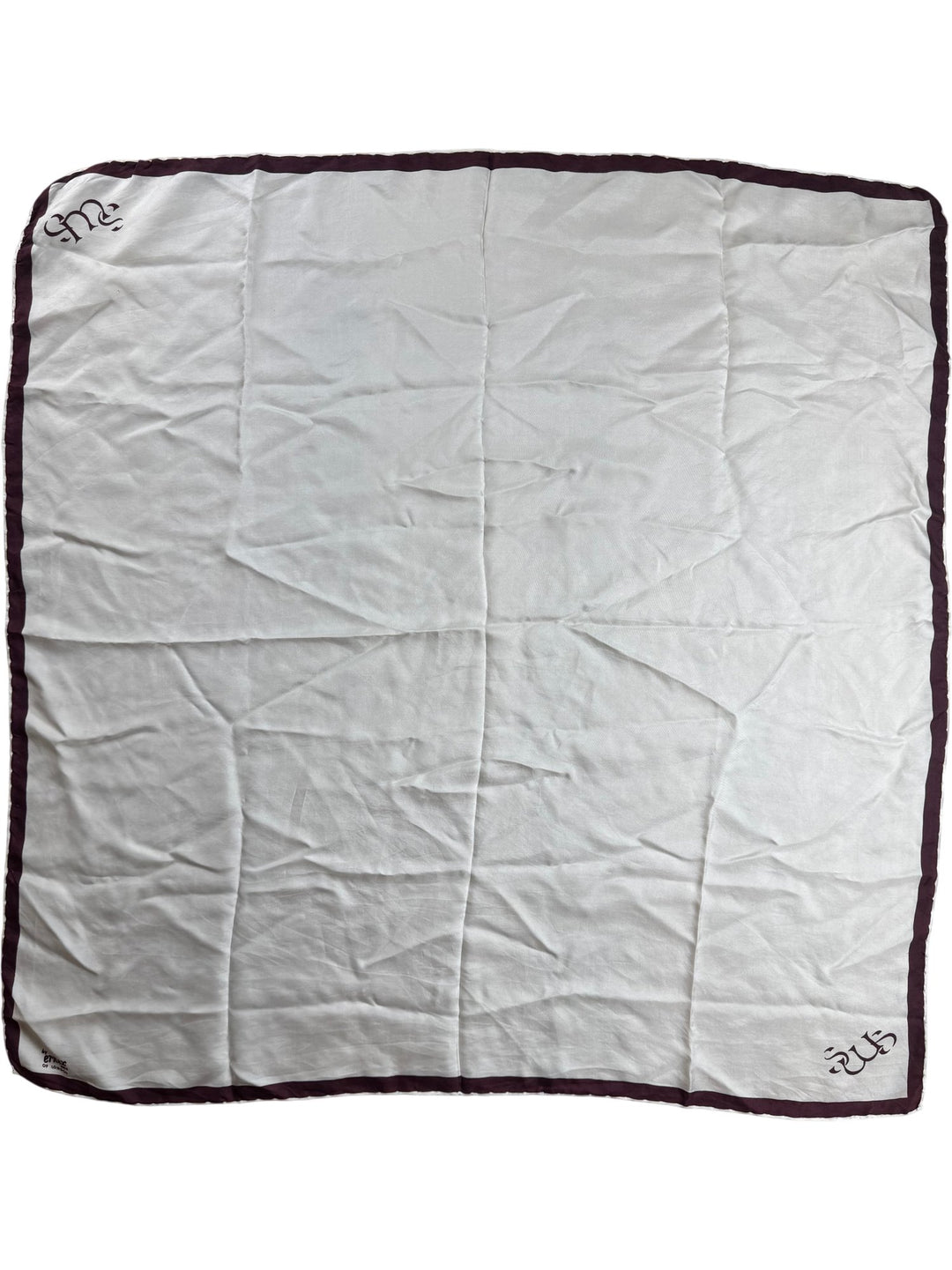 Ernex London White Silk Scarf