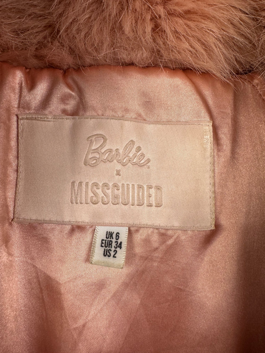 Barbie X Missguided Faux Fur Jacket - XS