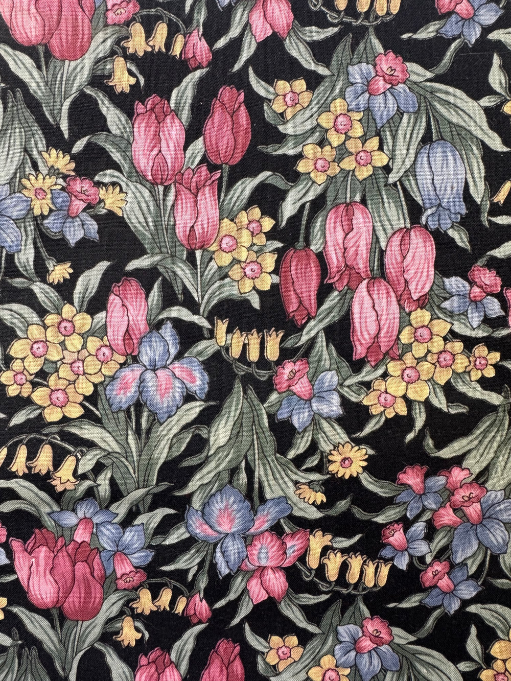 Floral Patterned Cotton Fabric - Think Vintage