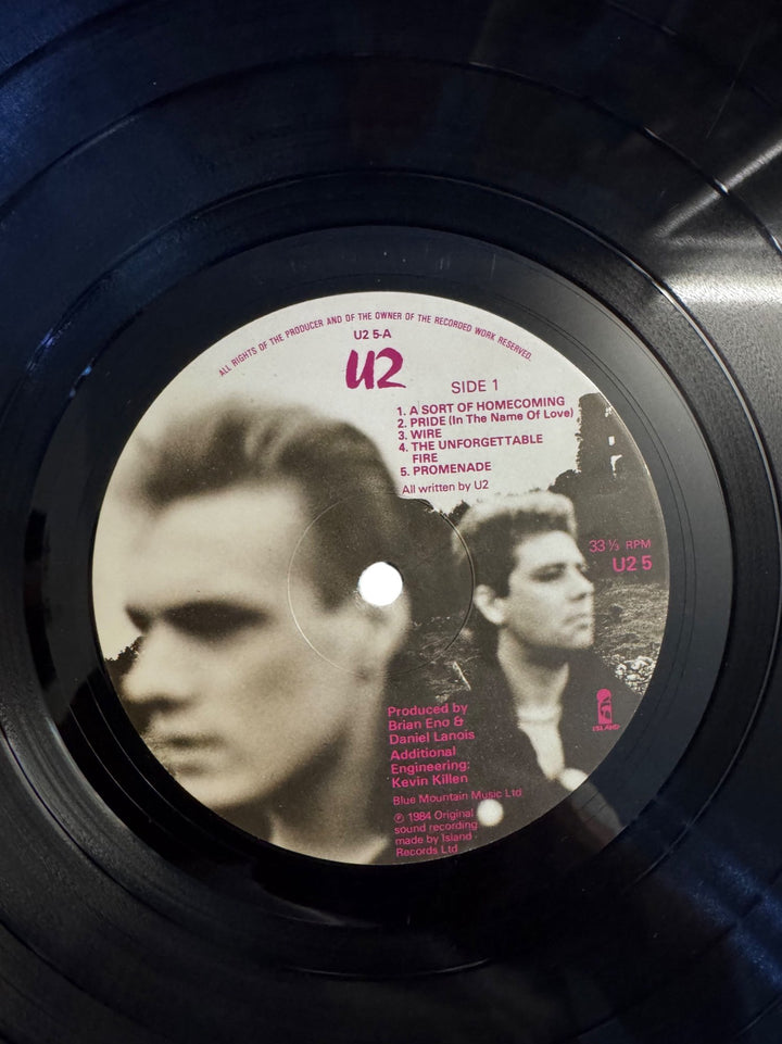 U2 The Unforgettable Fire Vinyl Record - Very Good