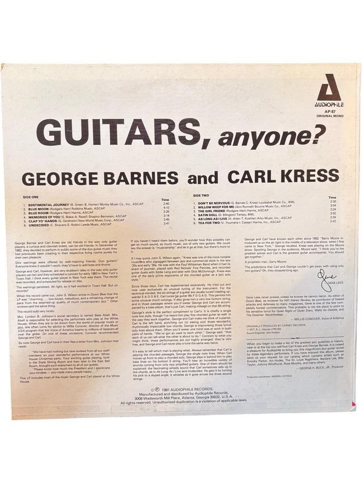 Guitars Anyone Album by George Barnes and Carl Kress - Fair