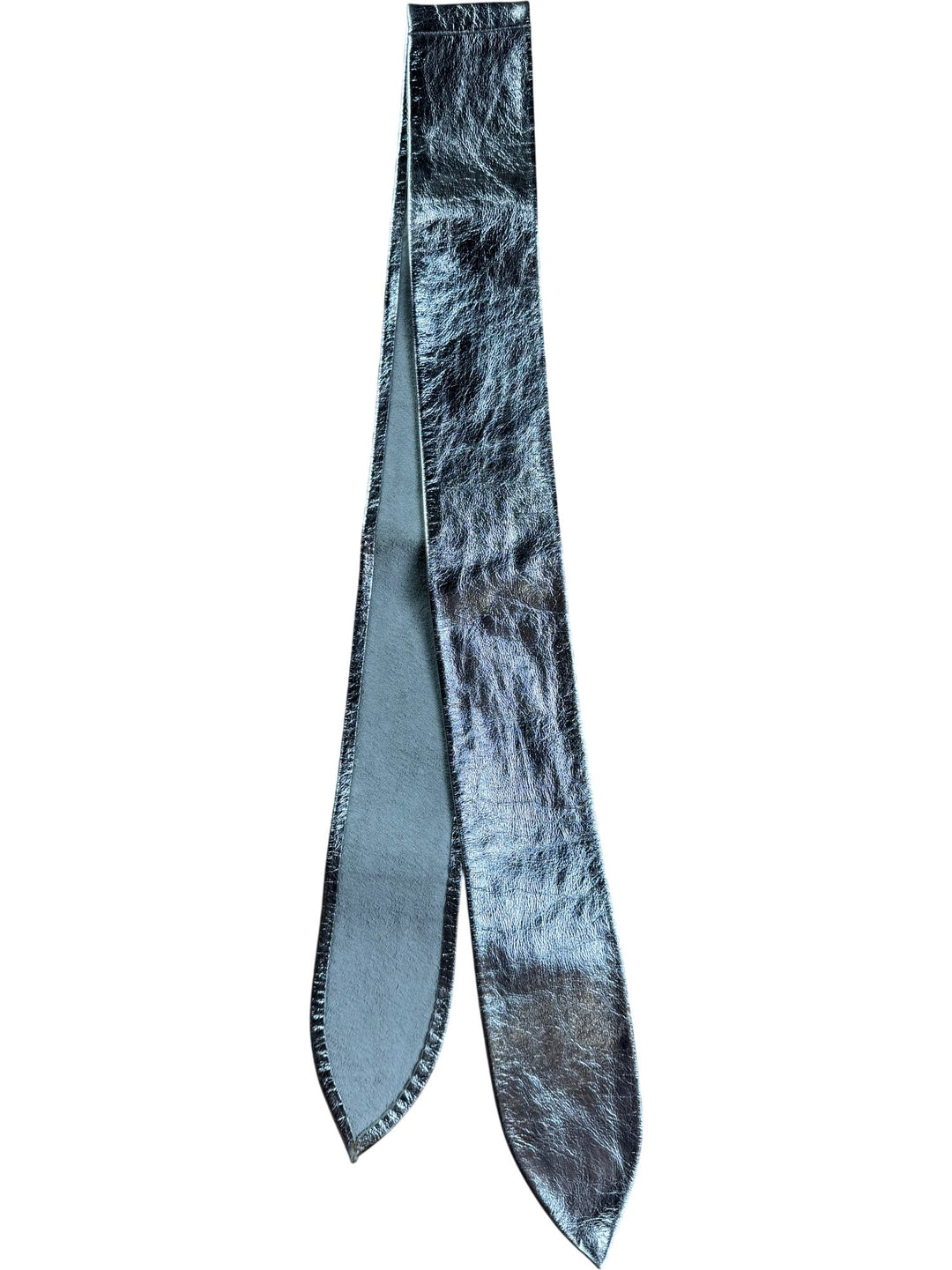 Metallic Silver Belt