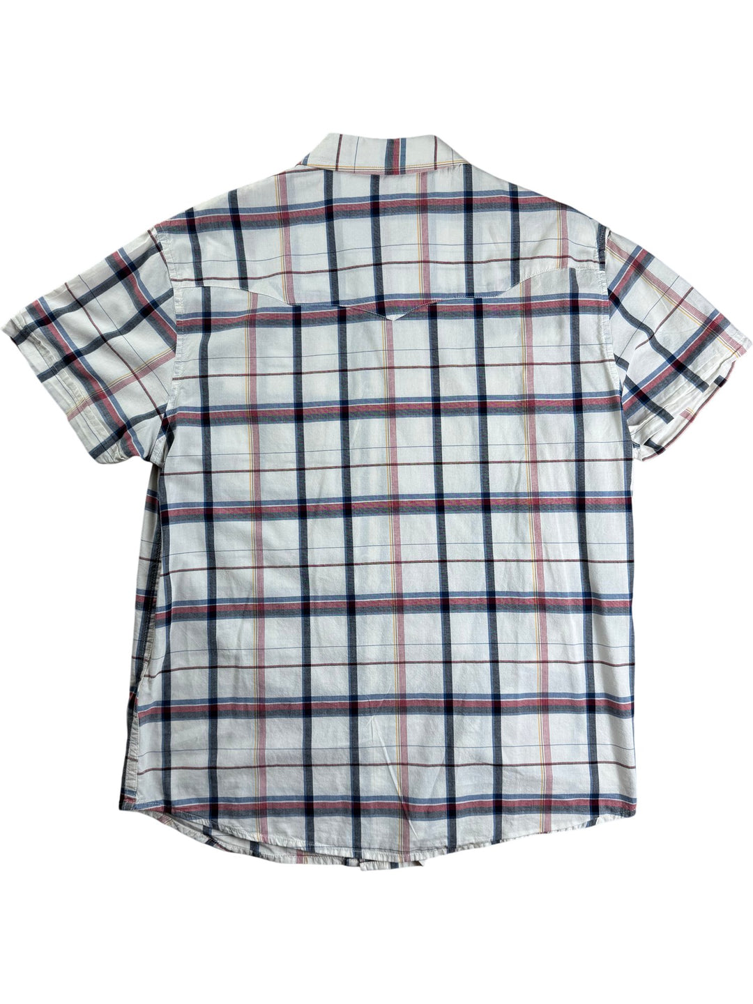 Wrangler Hand Of Quality Plaid Short Sleeve Shirt - M