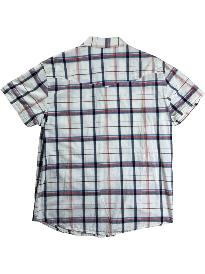 Wrangler Hand Of Quality Plaid Short Sleeve Shirt - M
