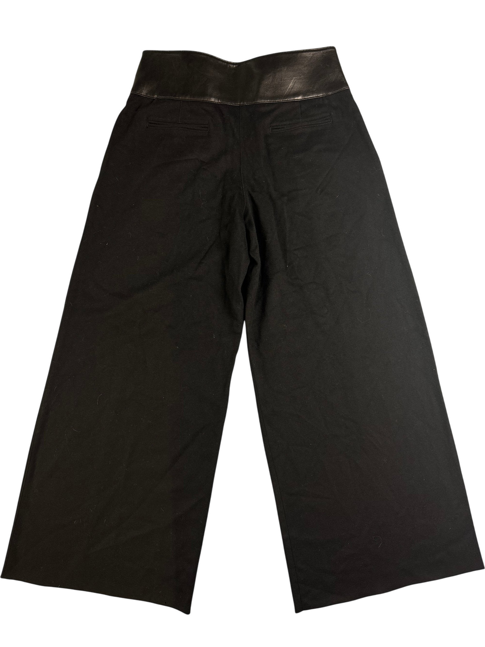 Emporio Armani Black Wool Cashmere Trousers - Think Vintage