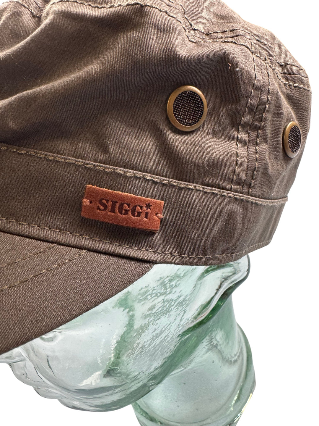 Siggi Brown Military Style Cap