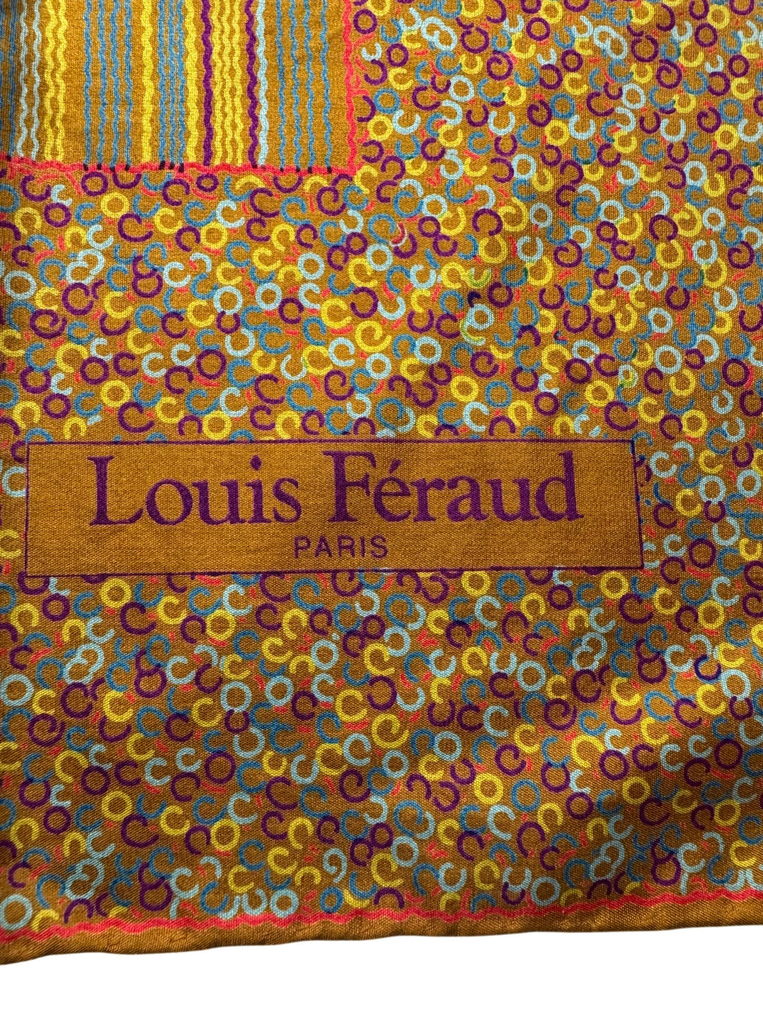 Louis Féraud Paris Square Silk Scarf