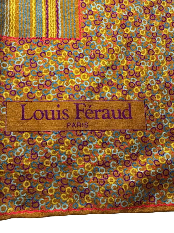 Louis Féraud Paris Square Silk Scarf