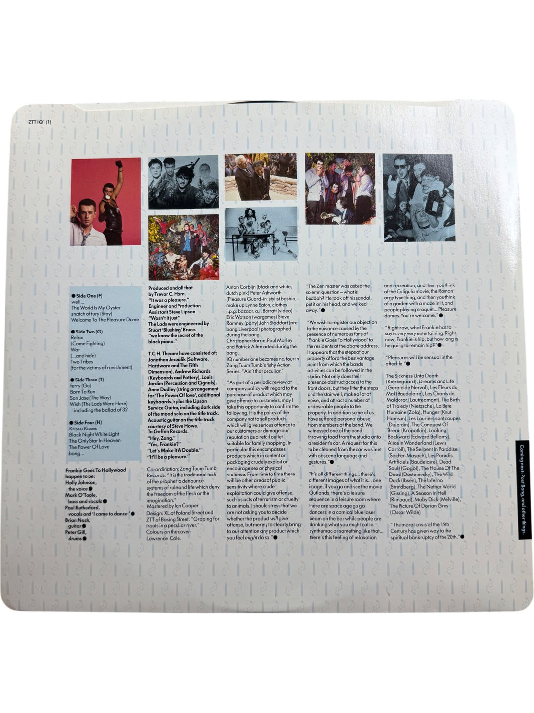 Frankie Goes To Hollywood Welcome To The Pleasuredome Vinyl - Very Good
