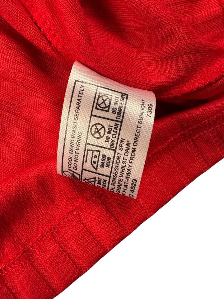 Richards Red Short Sleeve Dress - L