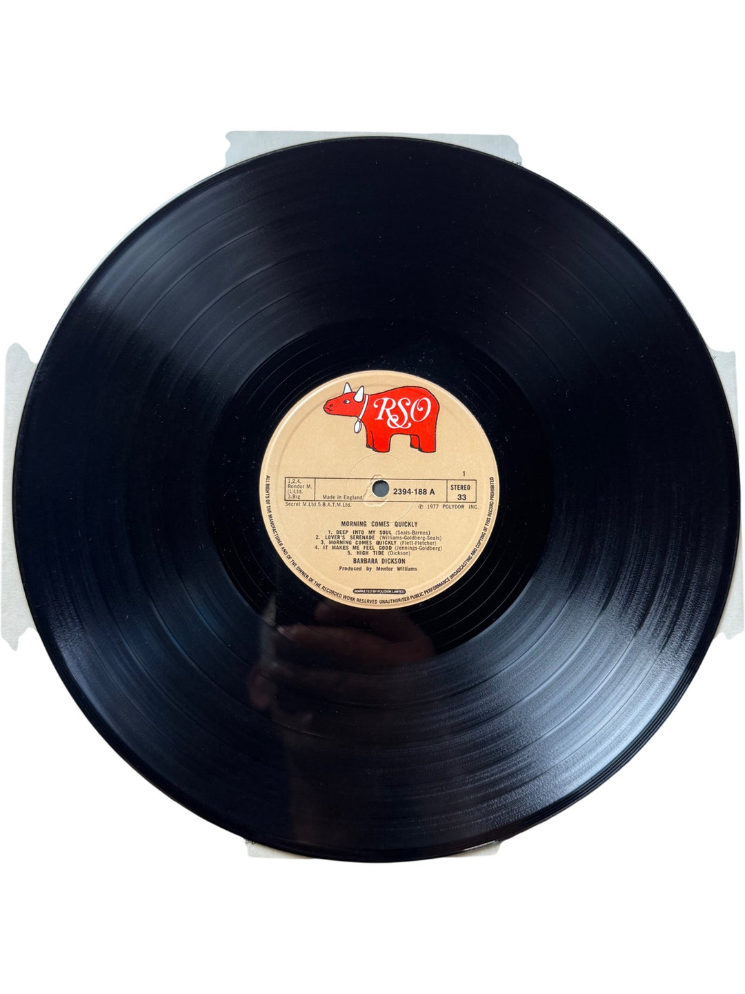 Barbara Dickson Morning Comes Quickly Vinyl Record - Very Good+