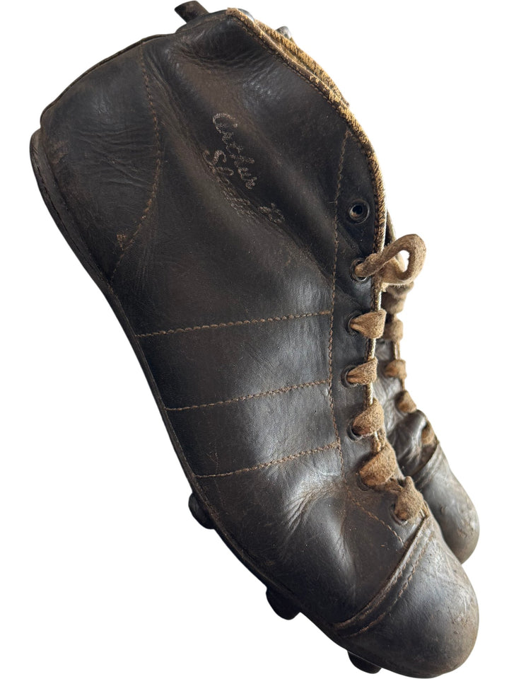 Vintage 1950's Leather Football Boots 'Arthur Rowe' Sleekline - 7