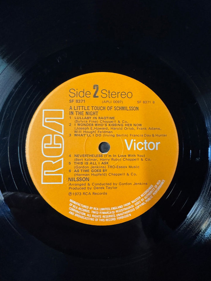 A Little Touch Of Schmilsson In The Night Vinyl Record - Very Good