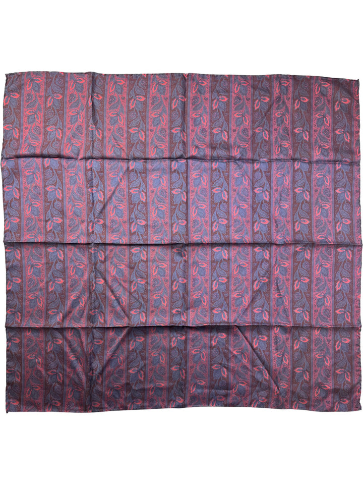 A.P.I Silk Patterned Square Scarf - Think Vintage ltd
