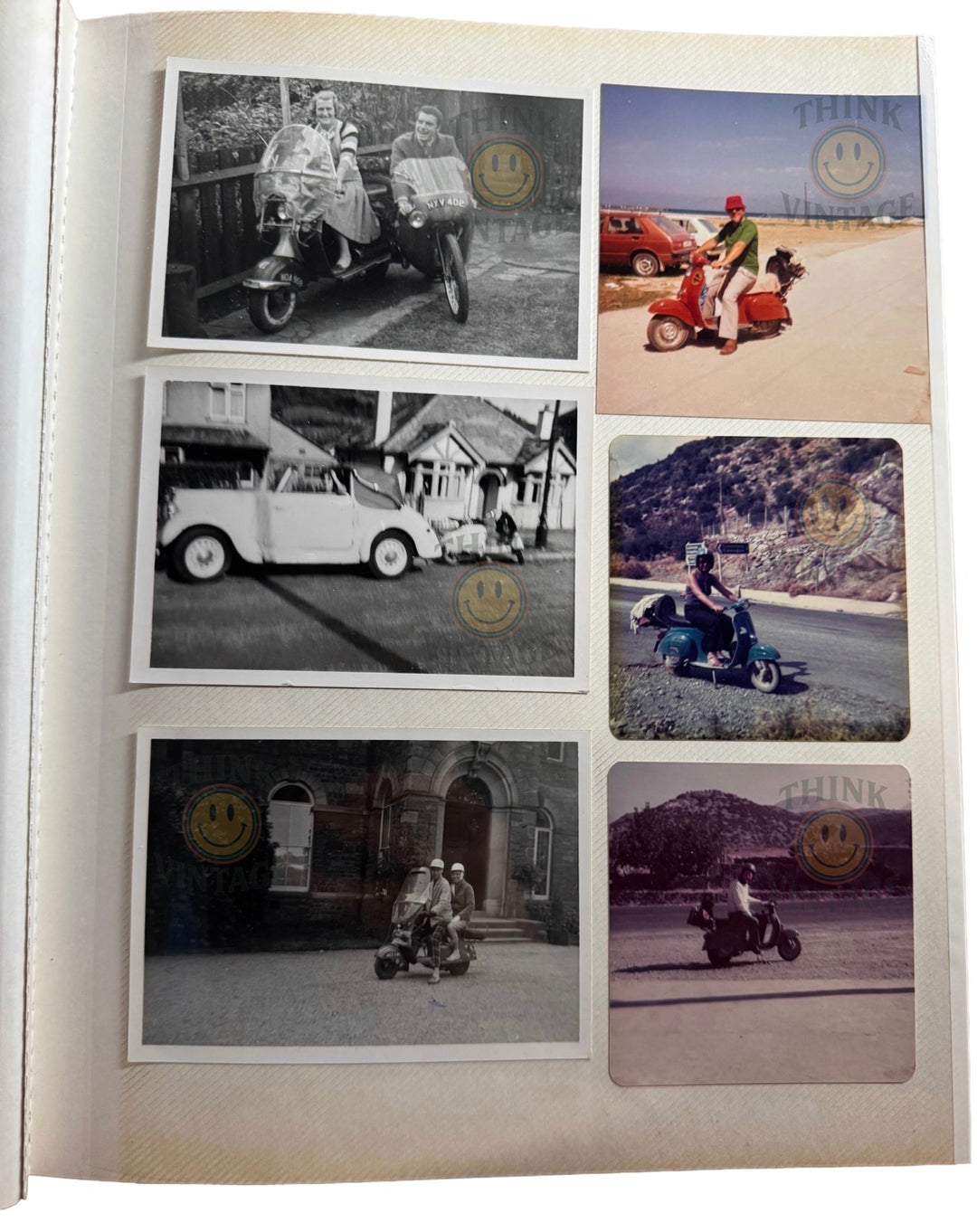 Collection of Vintage Scootering Photos & Cards