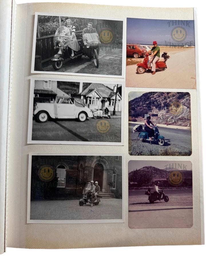 Collection of Vintage Scootering Photos & Cards