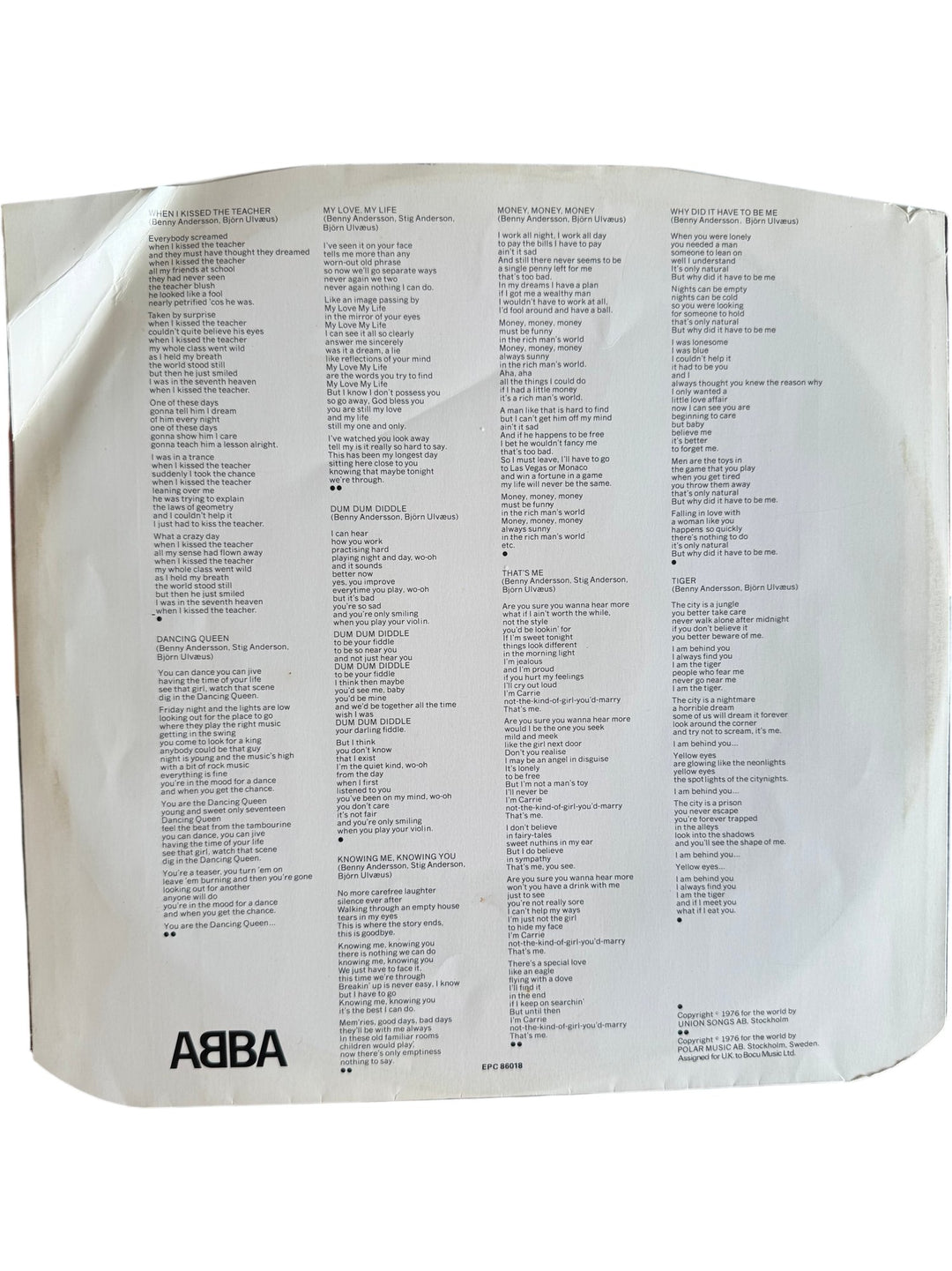 ABBA Arrival Vinyl Record - Good - Think Vintage ltd