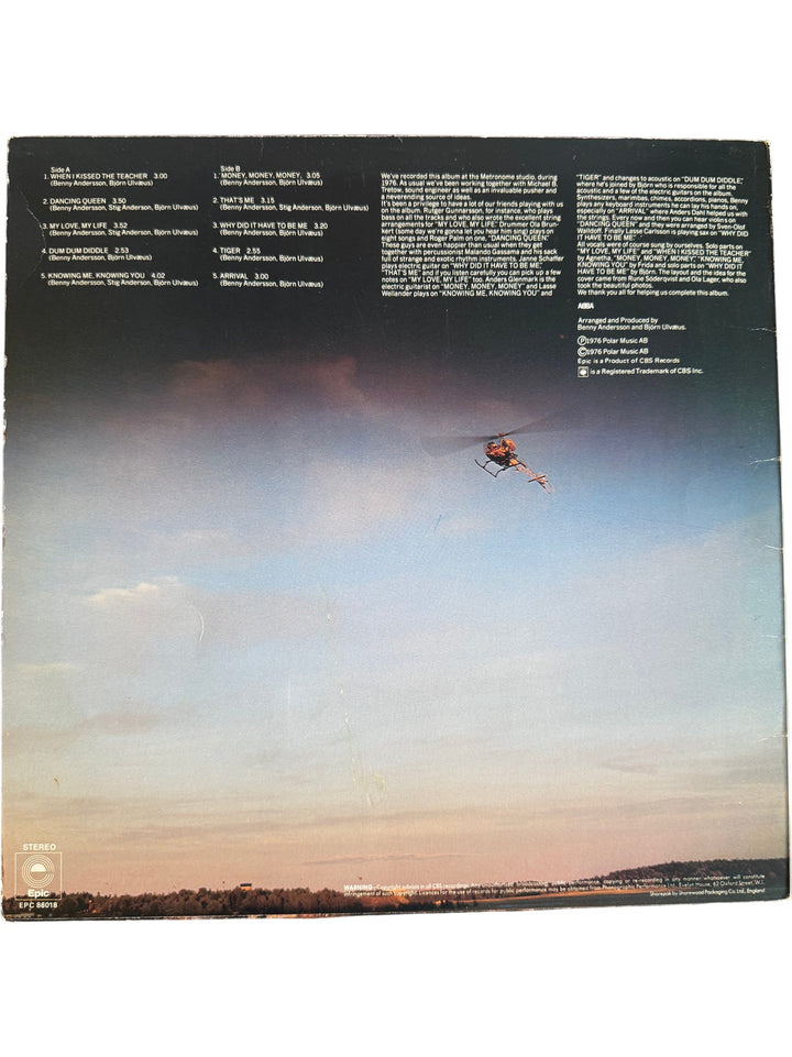 ABBA Arrival Vinyl Record - Good - Think Vintage ltd