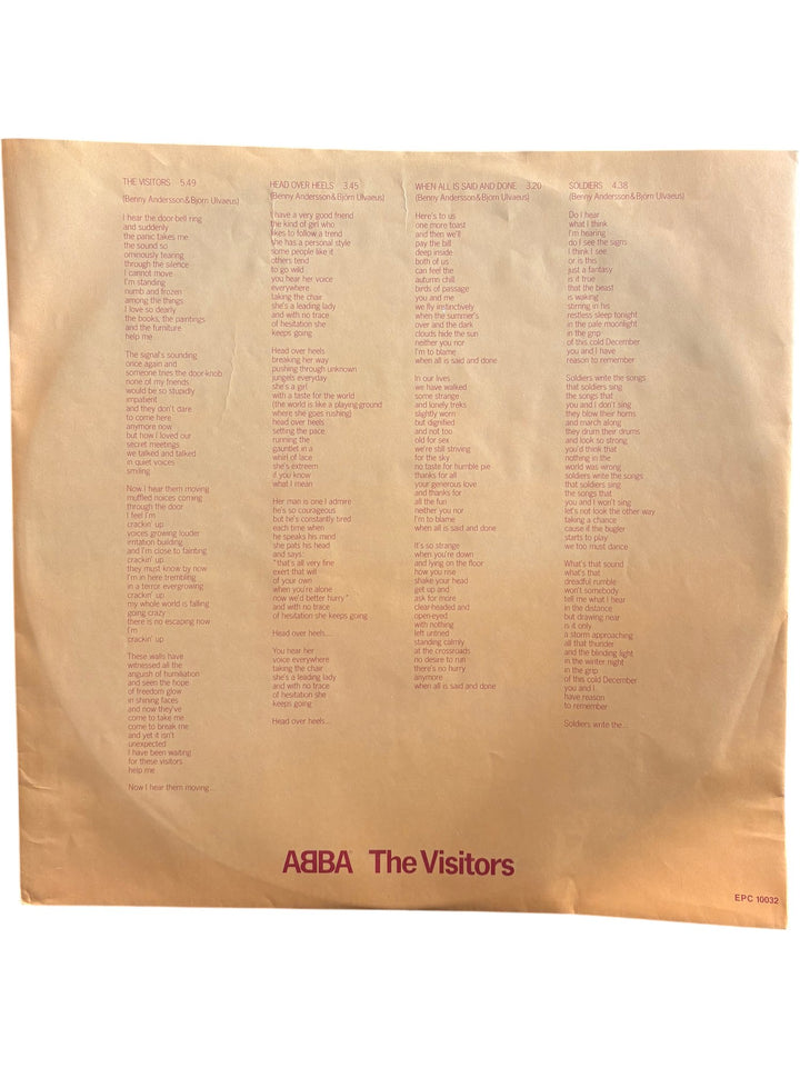 ABBA The Visitors Vinyl Record - Good - Think Vintage ltd