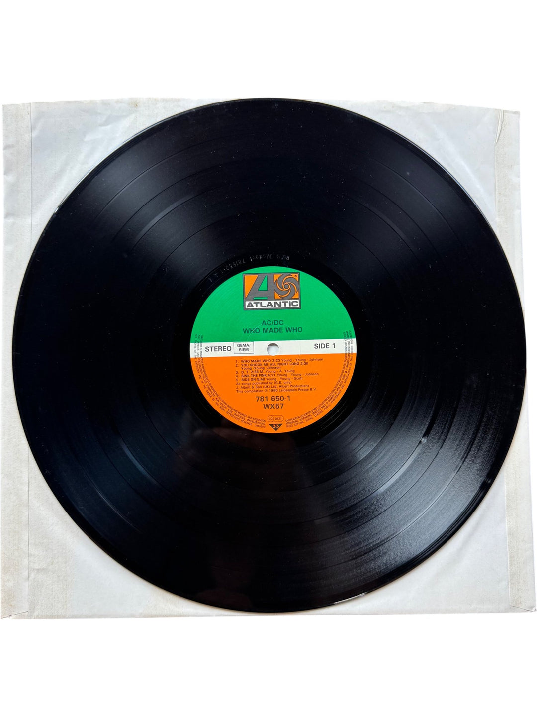 AC/DC Who Made Who Vinyl Record - Good