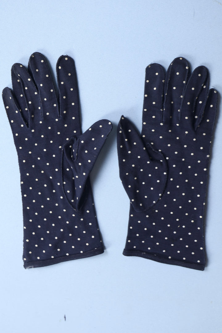 Vintage Polka Dot Gloves