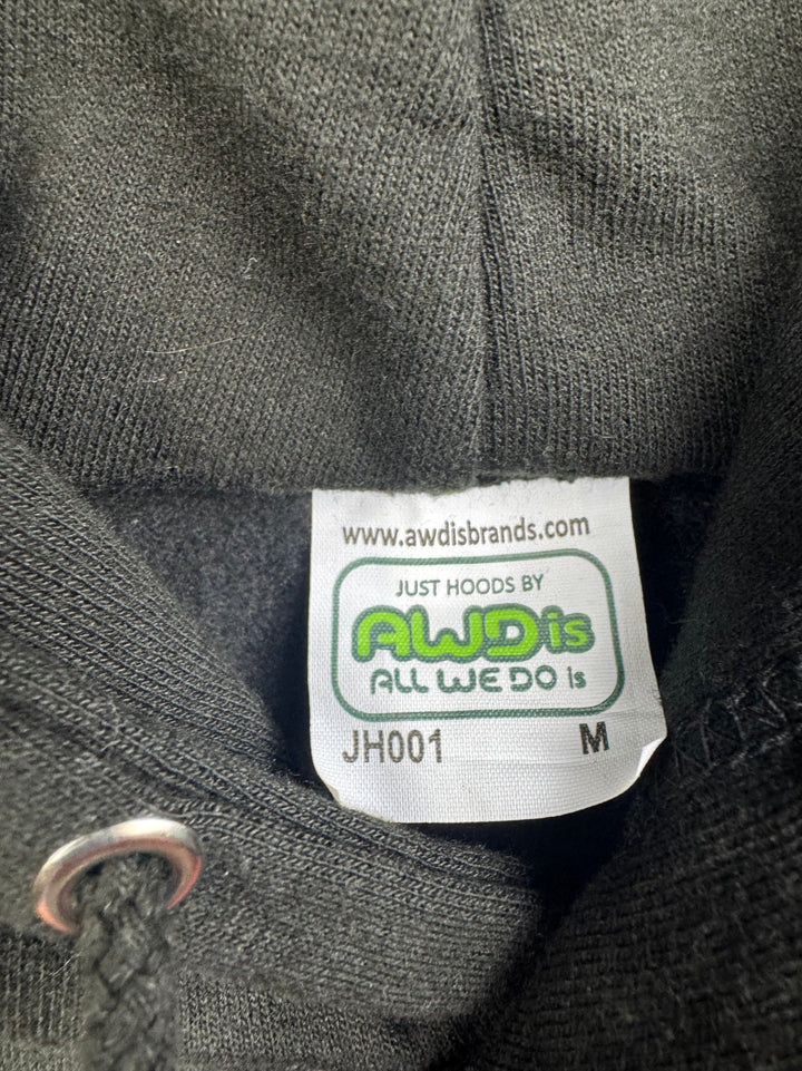 AWDis Just Hoods JH001 Black Hoodie - Think Vintage Online Ltd