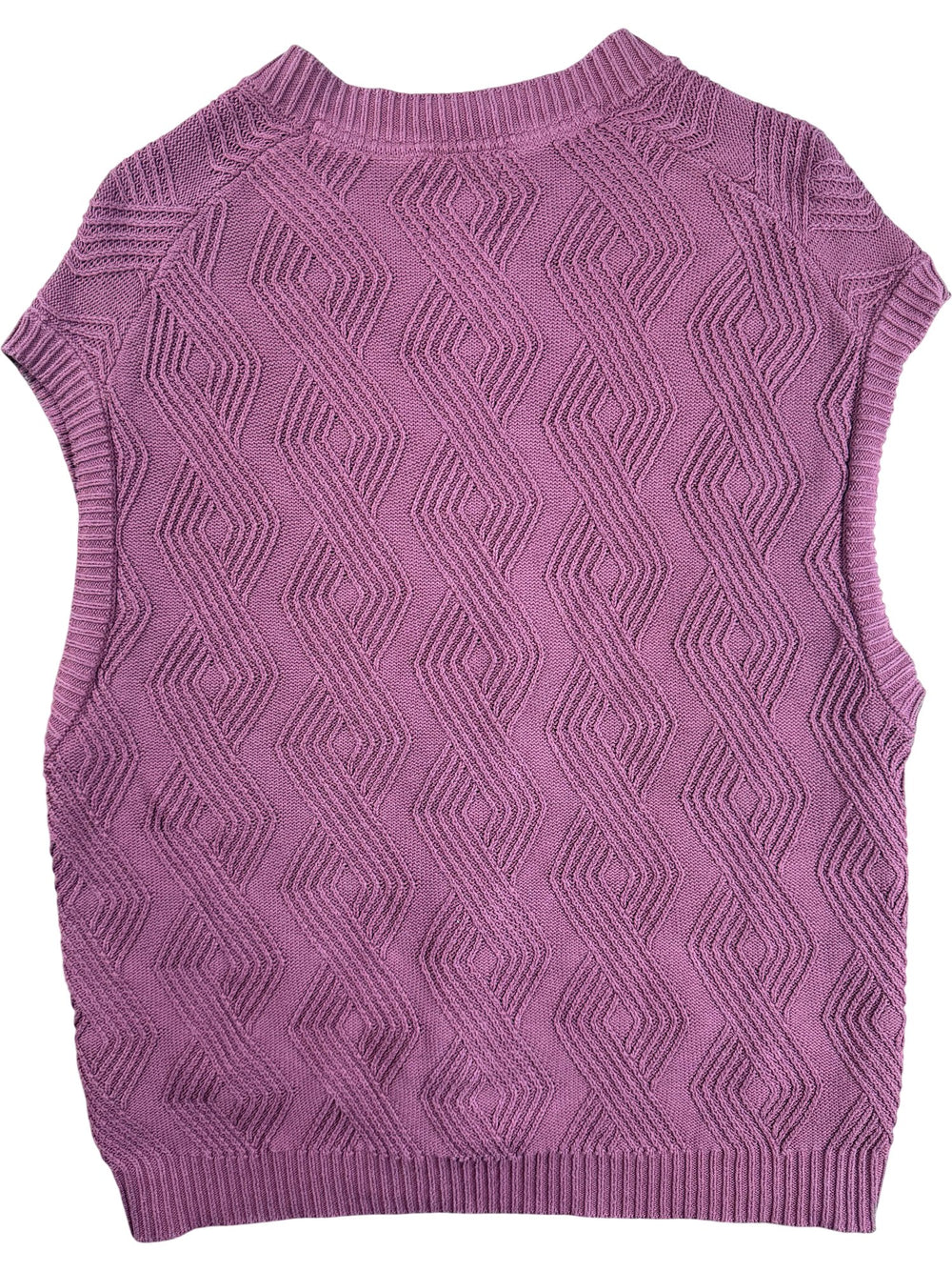 Abercrombie & Fitch Patterned Knit Vest - M - Think Vintage ltd