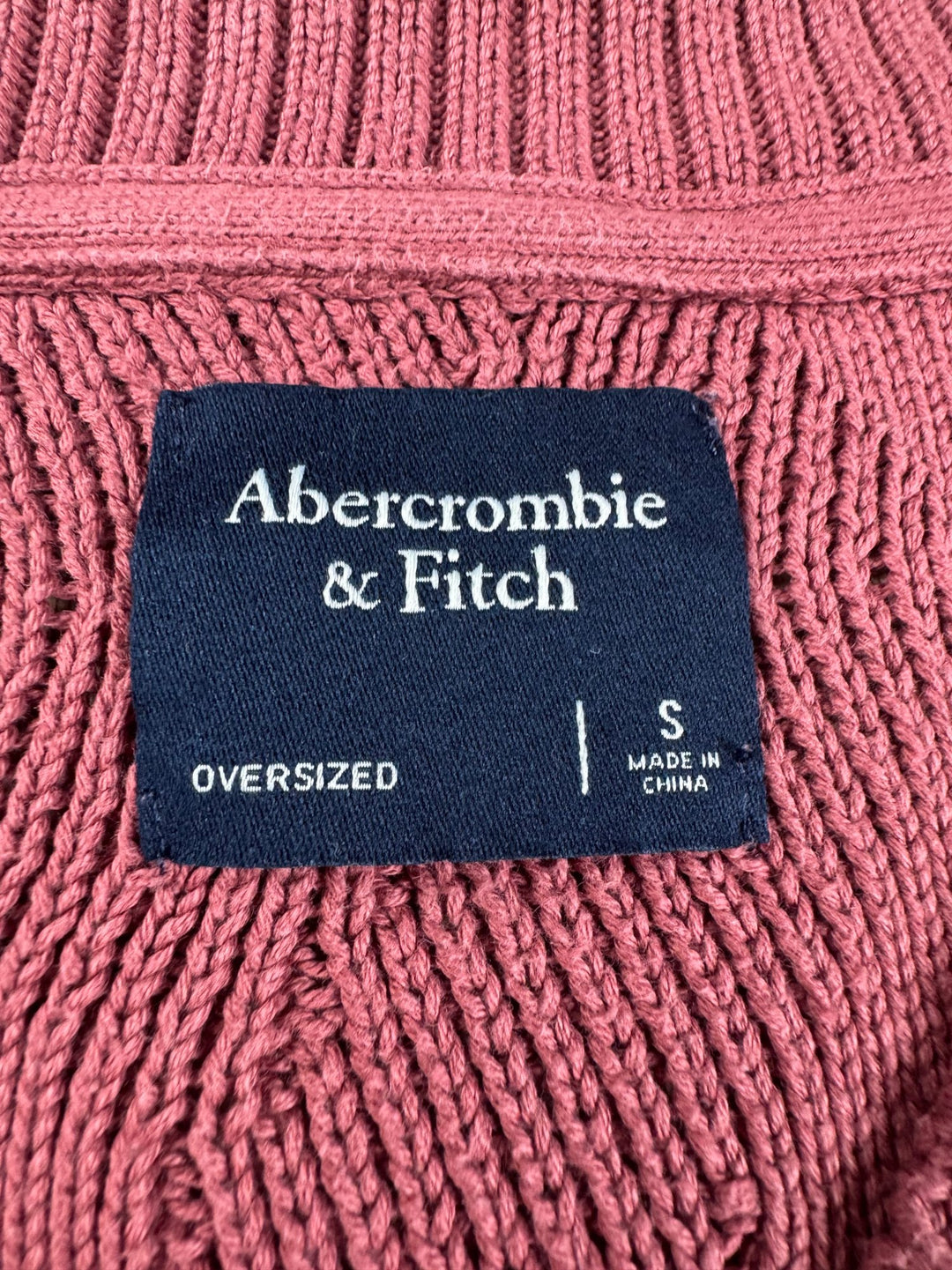 Abercrombie & Fitch Patterned Knit Vest - M - Think Vintage ltd