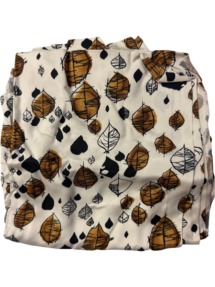 Abstract Leaf Print Fabric Textiles - Think Vintage