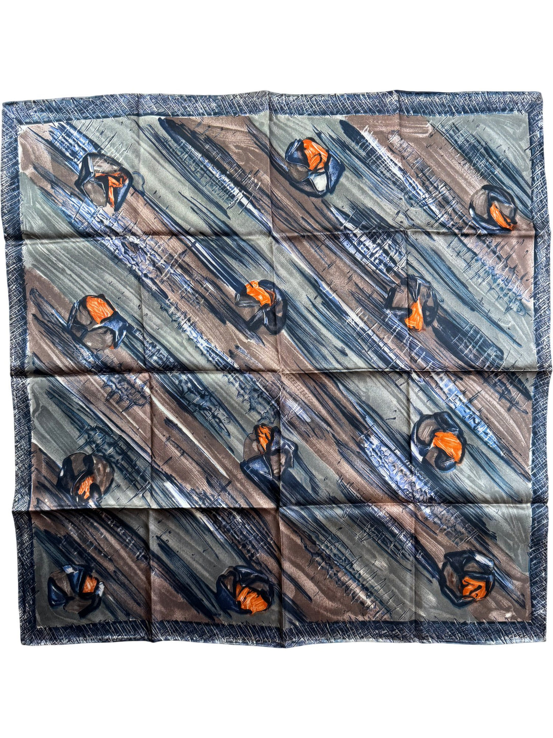 Abstract Patterned Square Scarf - Think Vintage ltd