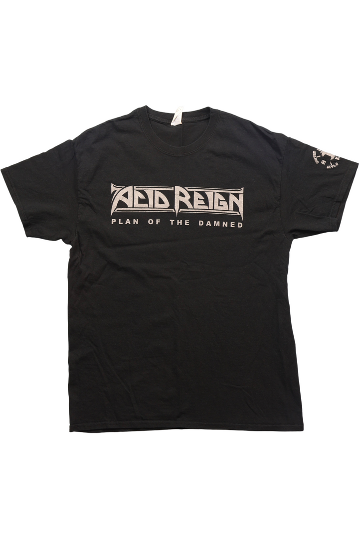 Acid Reign 'Plan Of The Damned' Black T-Shirt - XL - Think Vintage Online Ltd