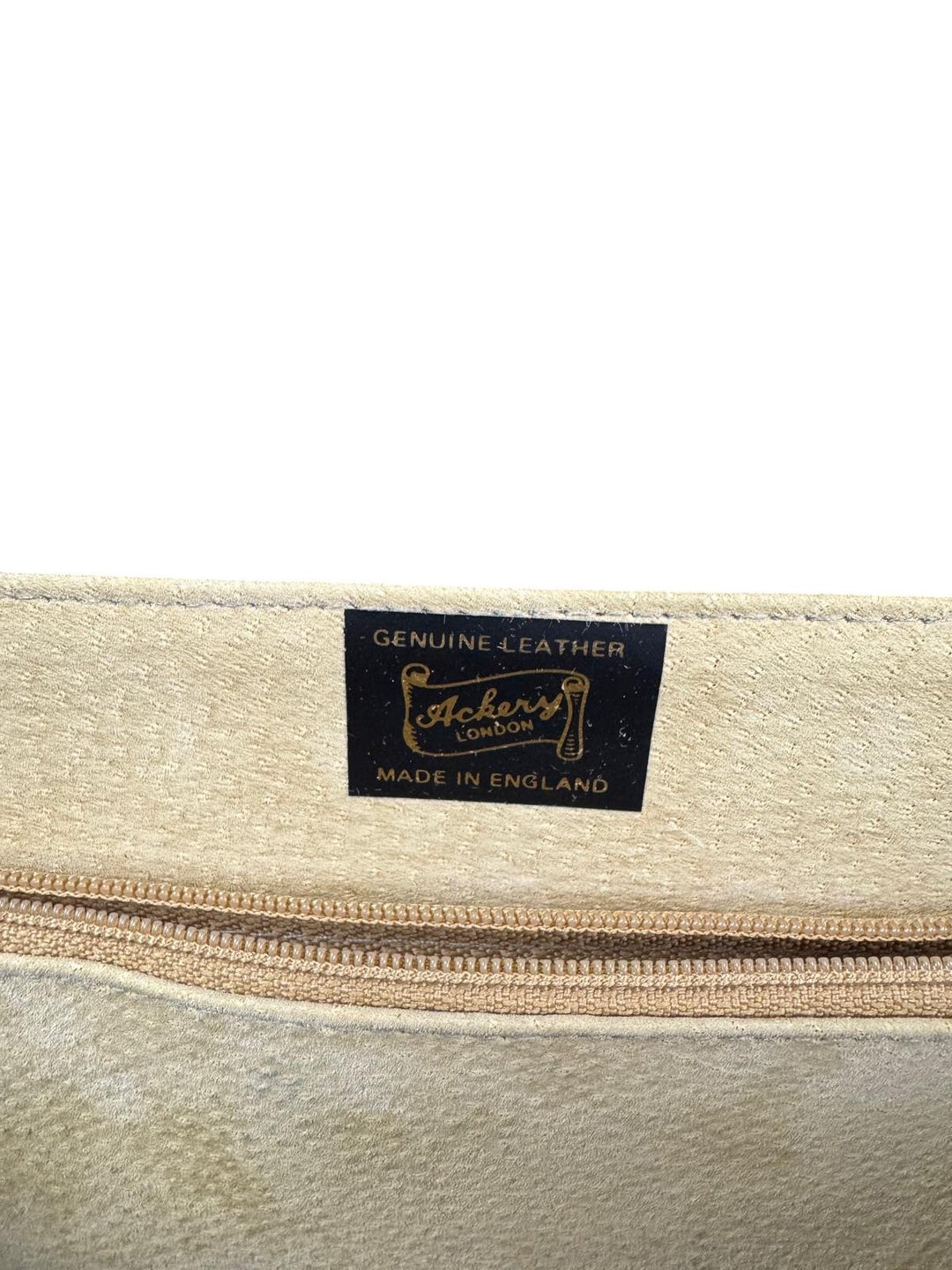 Ackery Navy Leather Handbag - Think Vintage ltd