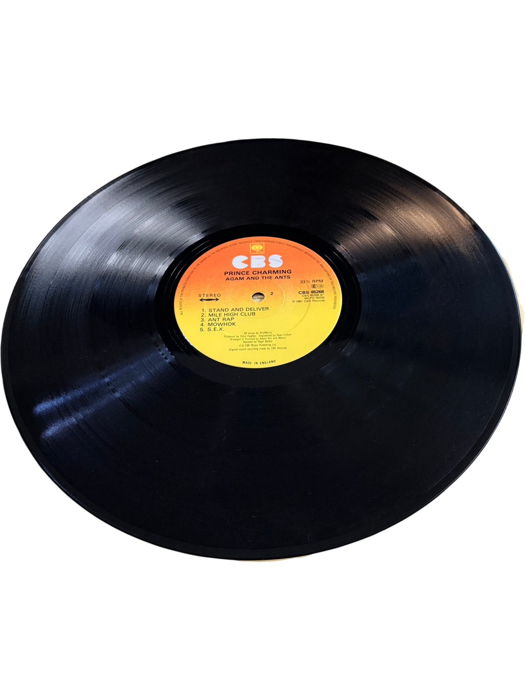 Adam And The Ants Prince Charming Vinyl - Fair - Think Vintage ltd