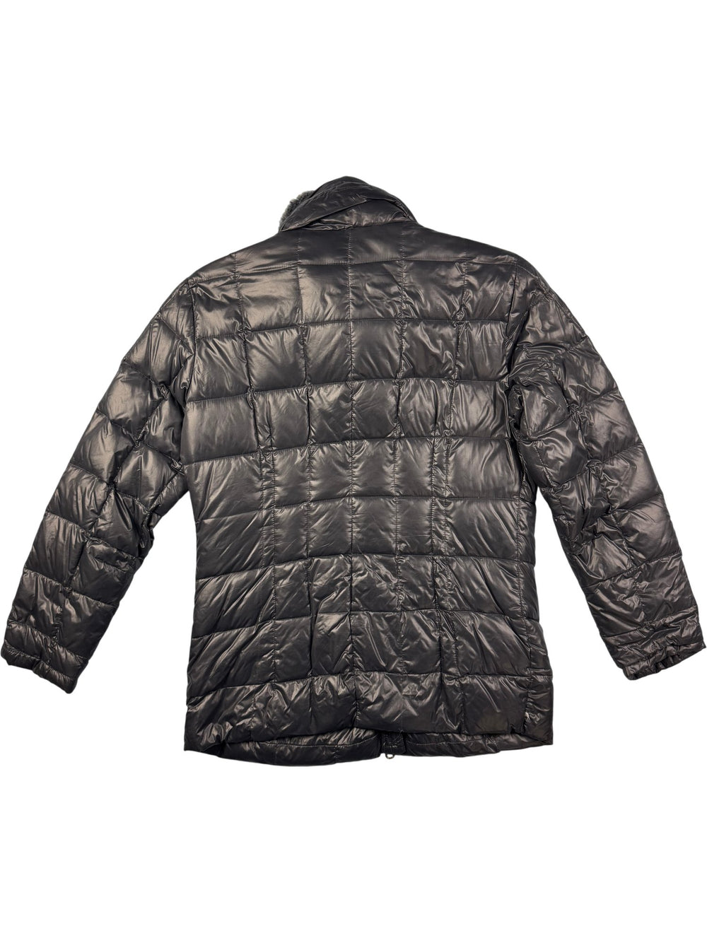 Add Black Puffer Jacket - M - Think Vintage ltd