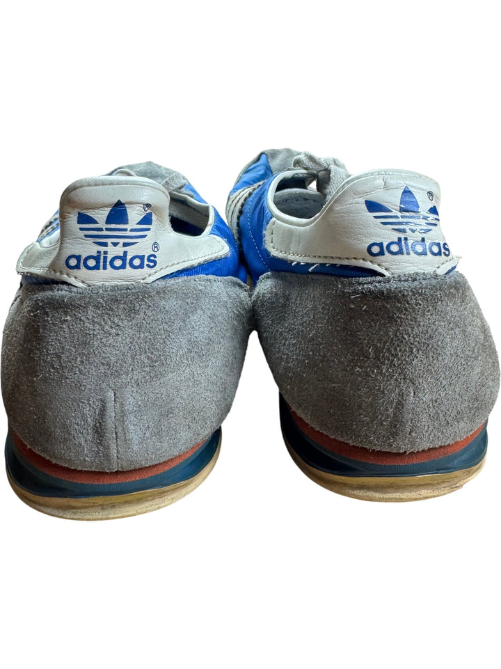 Adidas Blue and Grey Vintage Sneakers - 9 - Think Vintage ltd
