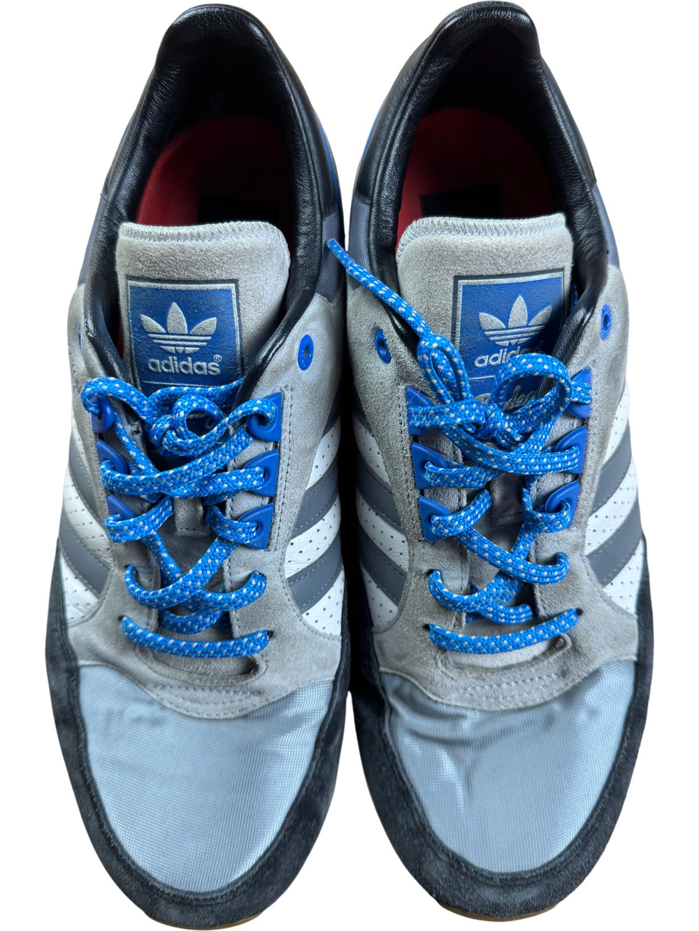 Adidas Boston Super Grey Blue Sneakers - Think Vintage ltd