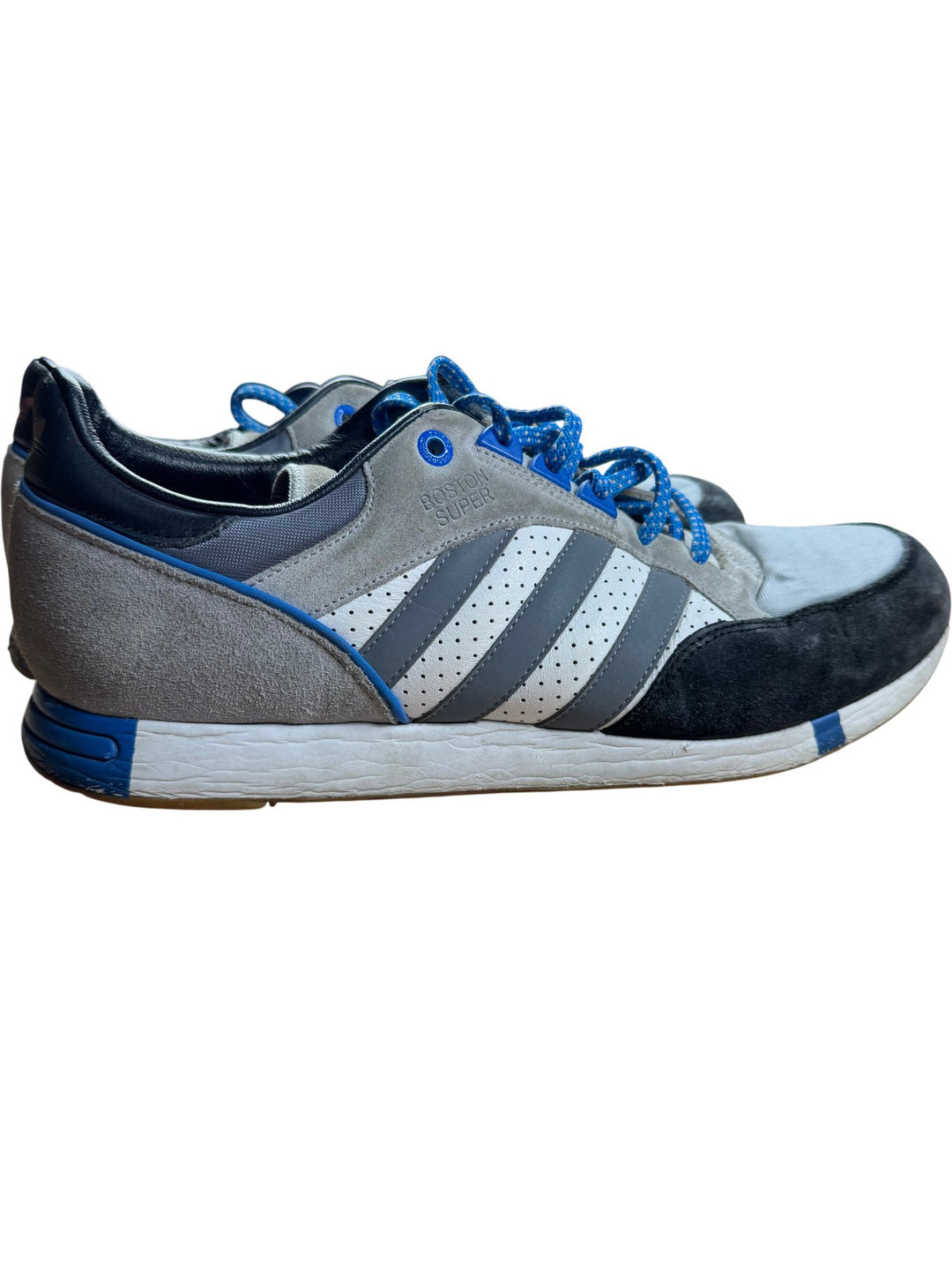 Adidas Boston Super Grey Blue Sneakers - Think Vintage ltd