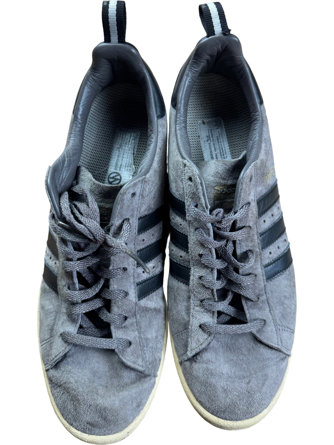 Adidas Gray Suede Sneakers - 9 - Think Vintage ltd