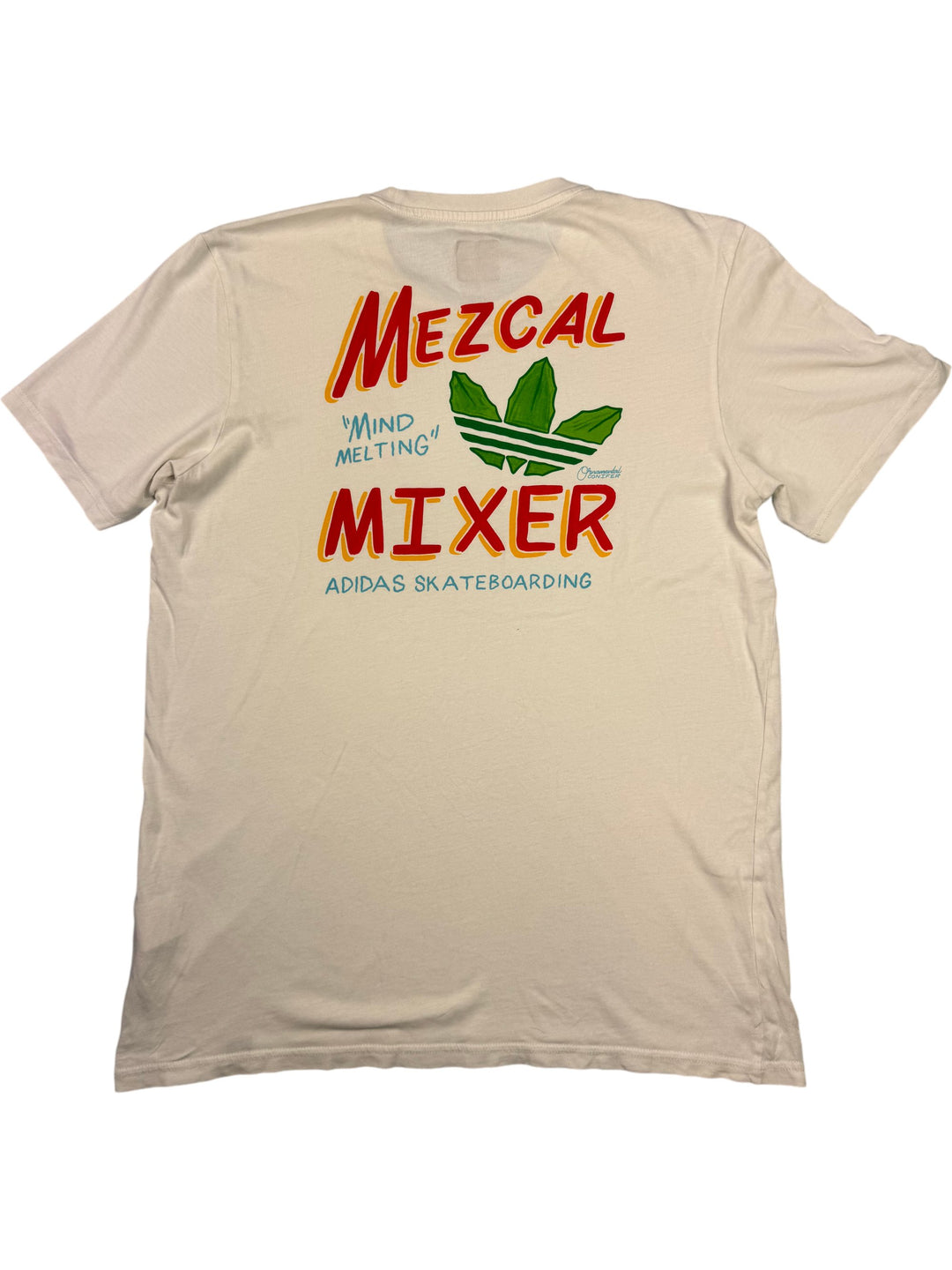Adidas Mezcal Mixer Skate T-Shirt - M - Think Vintage