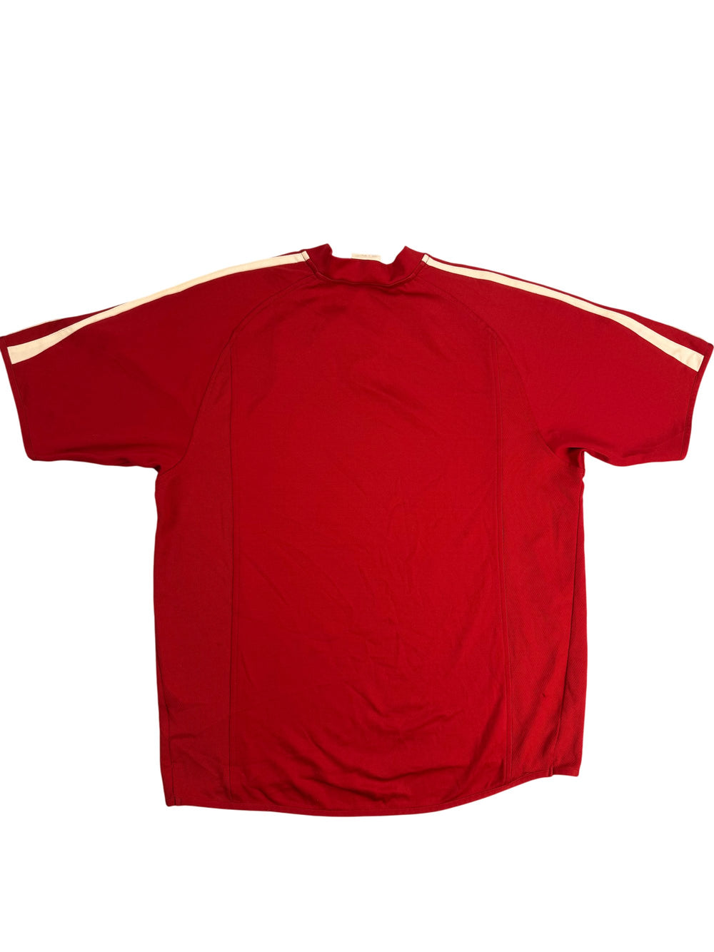 Adidas Red Short Sleeved Sports Top - Think Vintage