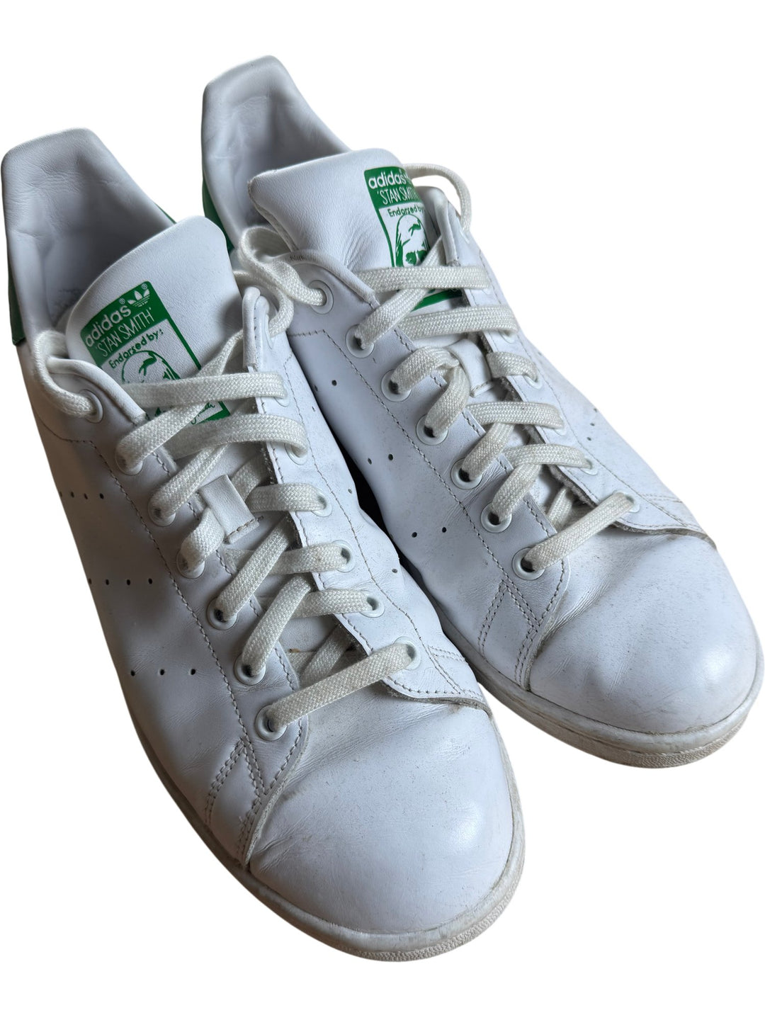 Adidas Stan Smith White Leather Sneakers - 10 - Think Vintage ltd